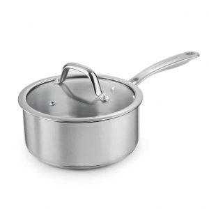 Rangemaster 18cm saucepan with glass lid